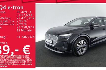 Audi Q4 e-tron 28.246 km 30.489 € München 80935