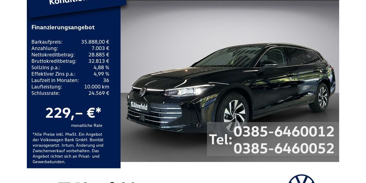 VW Passat 15.500 km 35.888 &euro; Schwerin 19061
