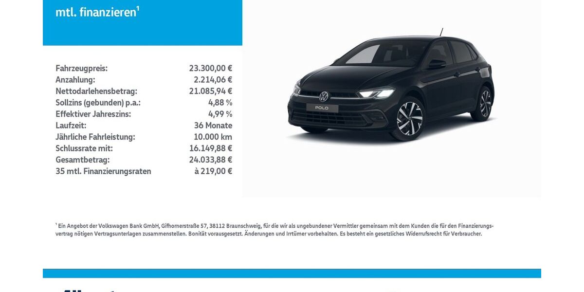 VW Polo 19.500 km 22.799 &euro; Mühlhausen/Thüringen 99974