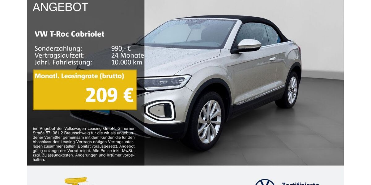 VW T-Roc 15.781 km 25.290 &euro; Dorsten 46282