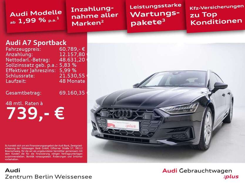 Audi A7 18.936 km 60.789 € Berlin 13088