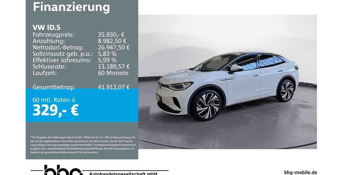VW ID.5 27.355 km 35.930 &euro; Ettlingen 76275