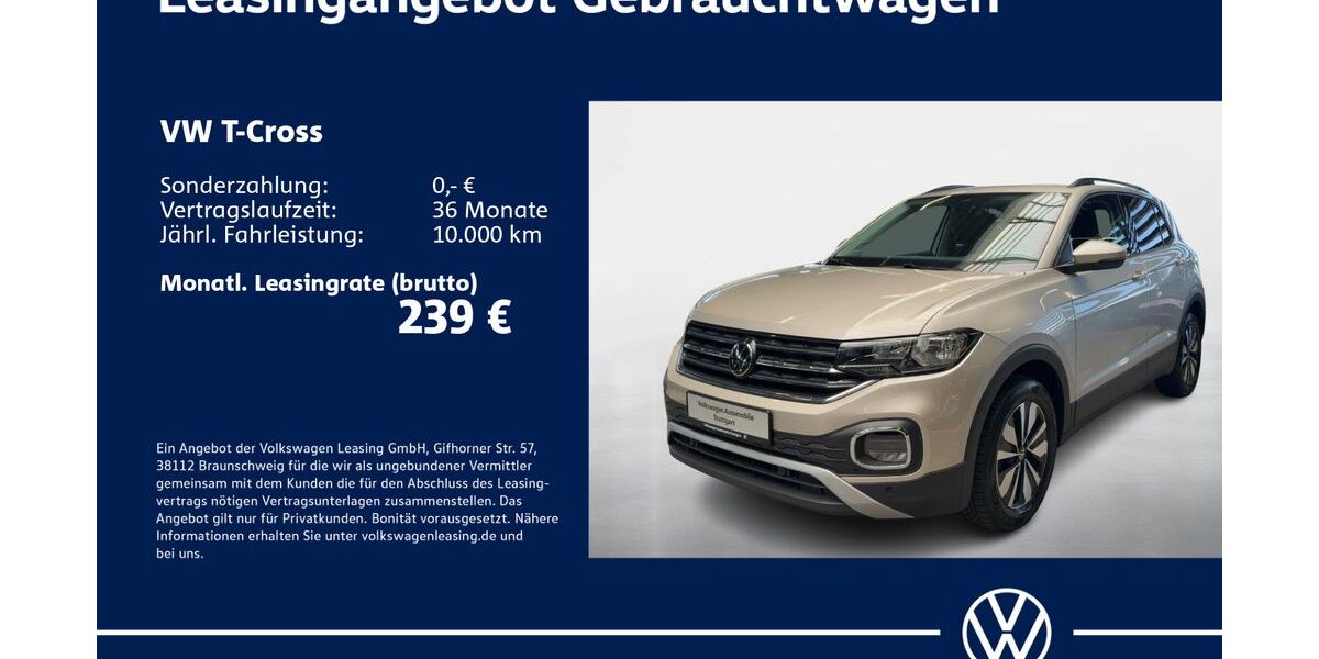 VW T-Cross 54.103 km 17.830 &euro; Stuttgart-Feuerbach 70469
