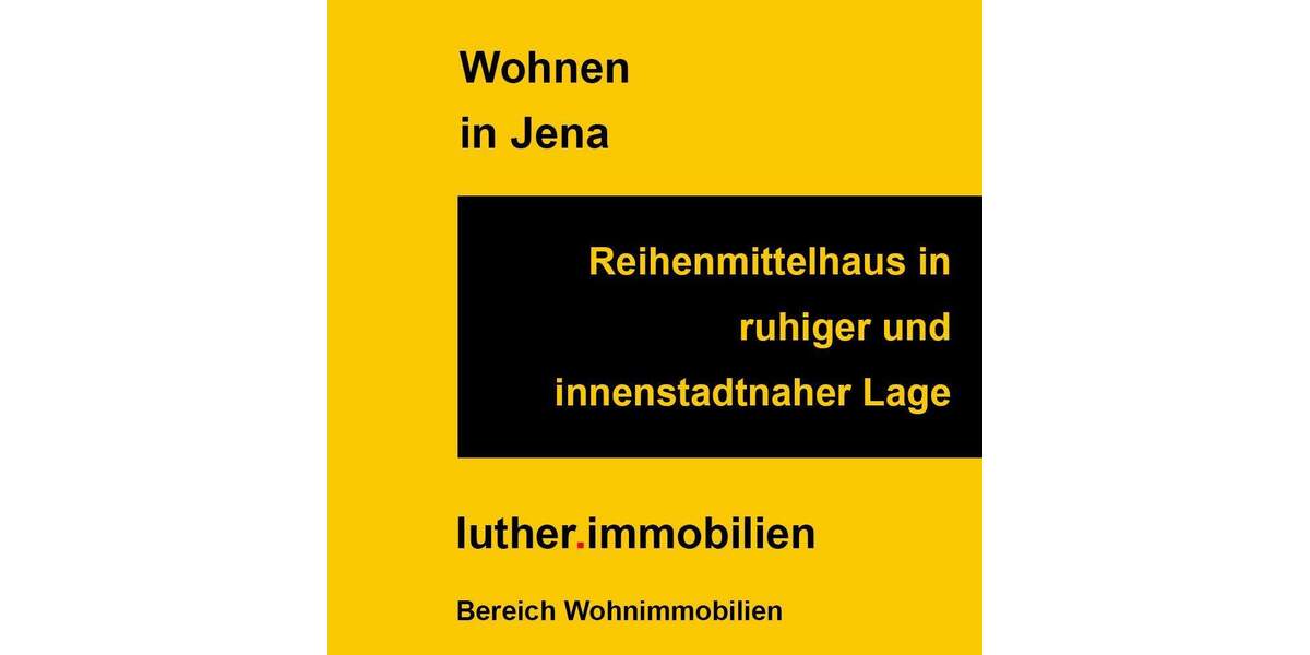 Reihenmittelhaus Jena Nord - 3 Zimmer, 93 m&sup2;, 349.000&euro; | Angebot:25627958