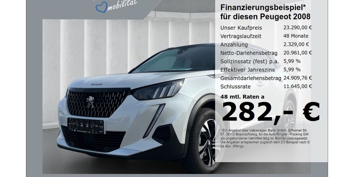 Peugeot 2008 23.400 km 23.290 &euro; Pocking 94060