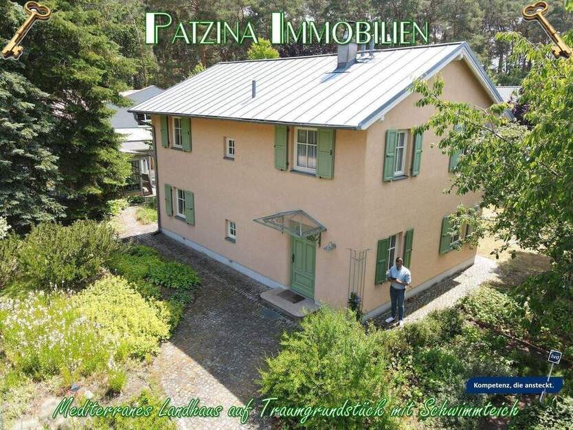 Mediterranes Landhaus auf Traumgrundstück mit Schwimmteich in Beelitz 4 zimmer