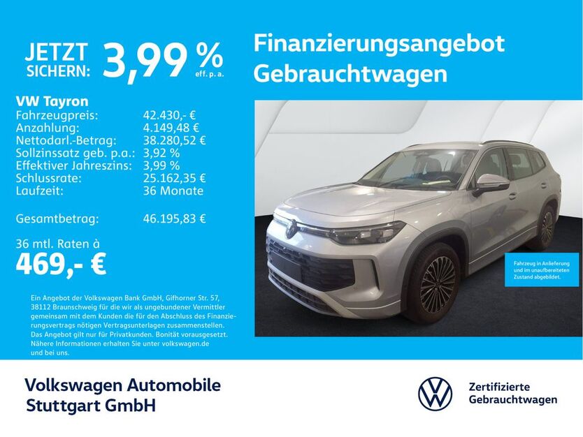 VW Tayron 25.328 km 42.430 € Stuttgart-Wangen 70188
