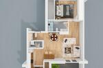 Etagenwohnung Lingen (Ems) Damaschke - 2 Zimmer, 73 m&sup2;, 880&euro; | Angebot:23144370