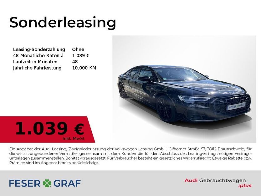Audi A8 4.900 km 105.980 € Fürth 90763