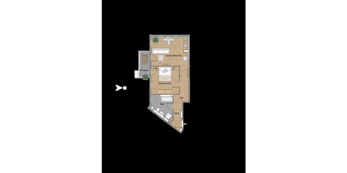 Etagenwohnung Leipzig Neustadt-Neuschönefeld - 2 Zimmer, 64 m&sup2;, 320.000&euro; | Angebot:26018068