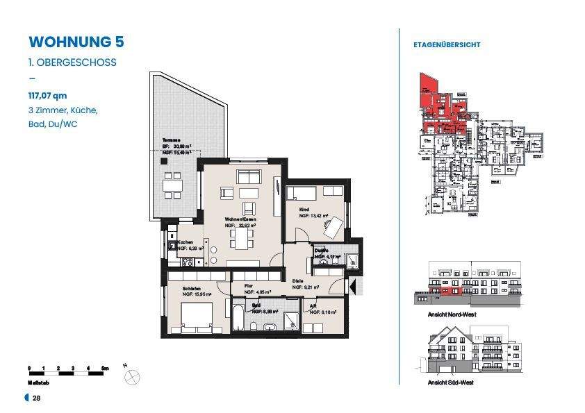 Etagenwohnung Bad Hersfeld - 3 Zimmer, 117 m&sup2;, 632.000&euro; | Angebot:25682291