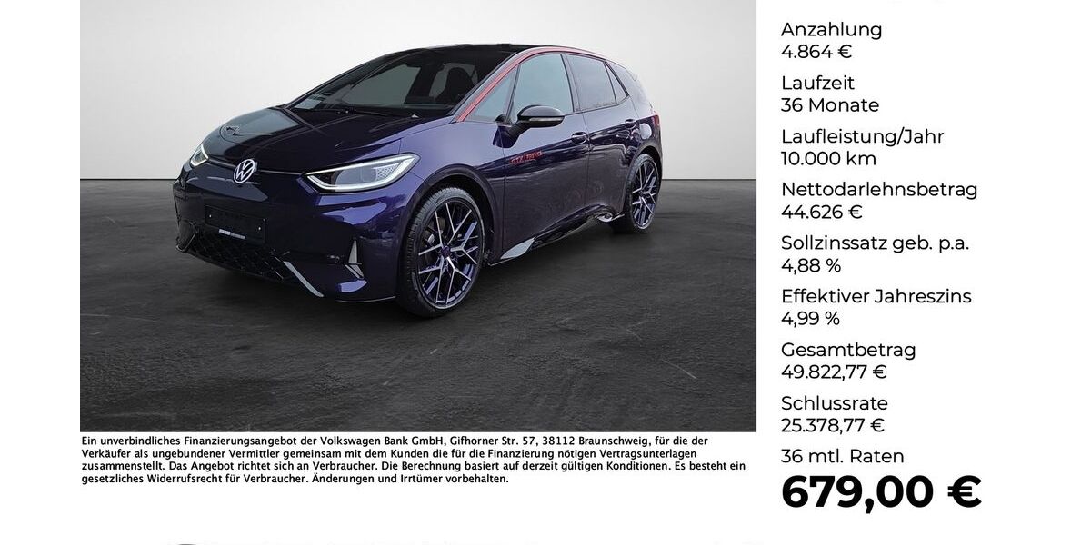 VW ID.3 3.000 km 48.990 &euro; Vechta 49377