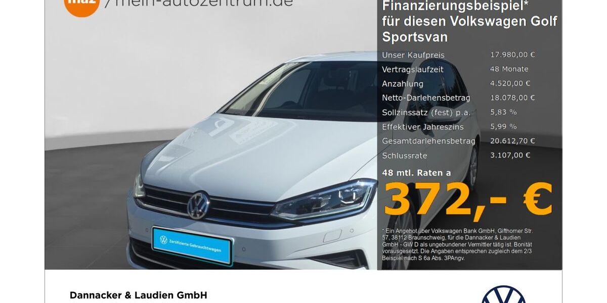 VW Golf Sportsvan 70.750 km 17.980 &euro; Lüneburg 21337