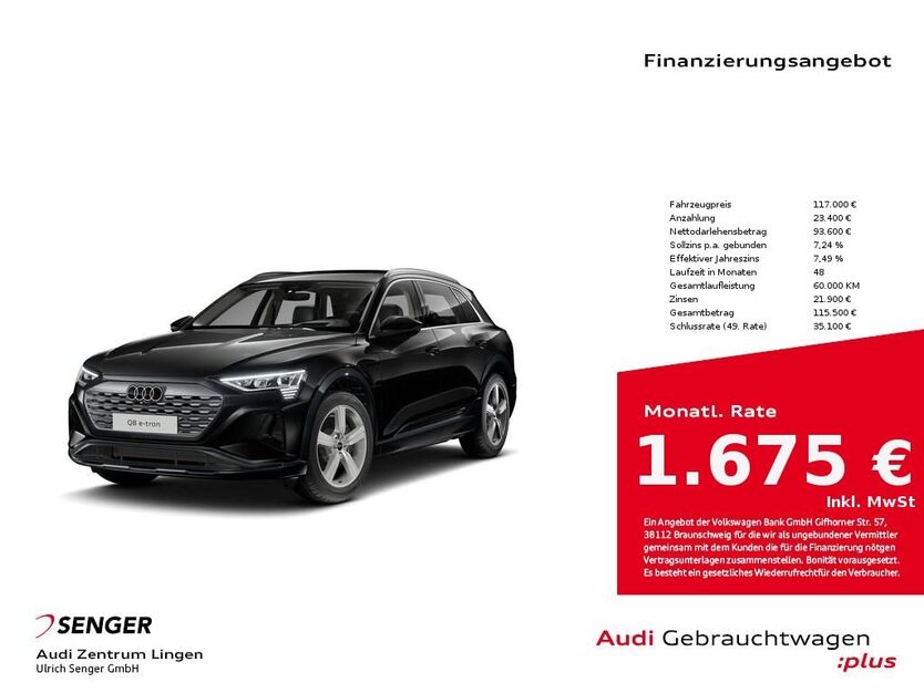 Audi Q8 e-tron 19.692 km 117.000 € Lingen 49809