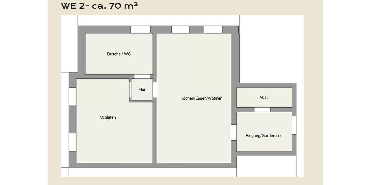 Hochparterre Trierweiler - 2 Zimmer, 70 m&sup2;, 262.000&euro; | Angebot:27440841