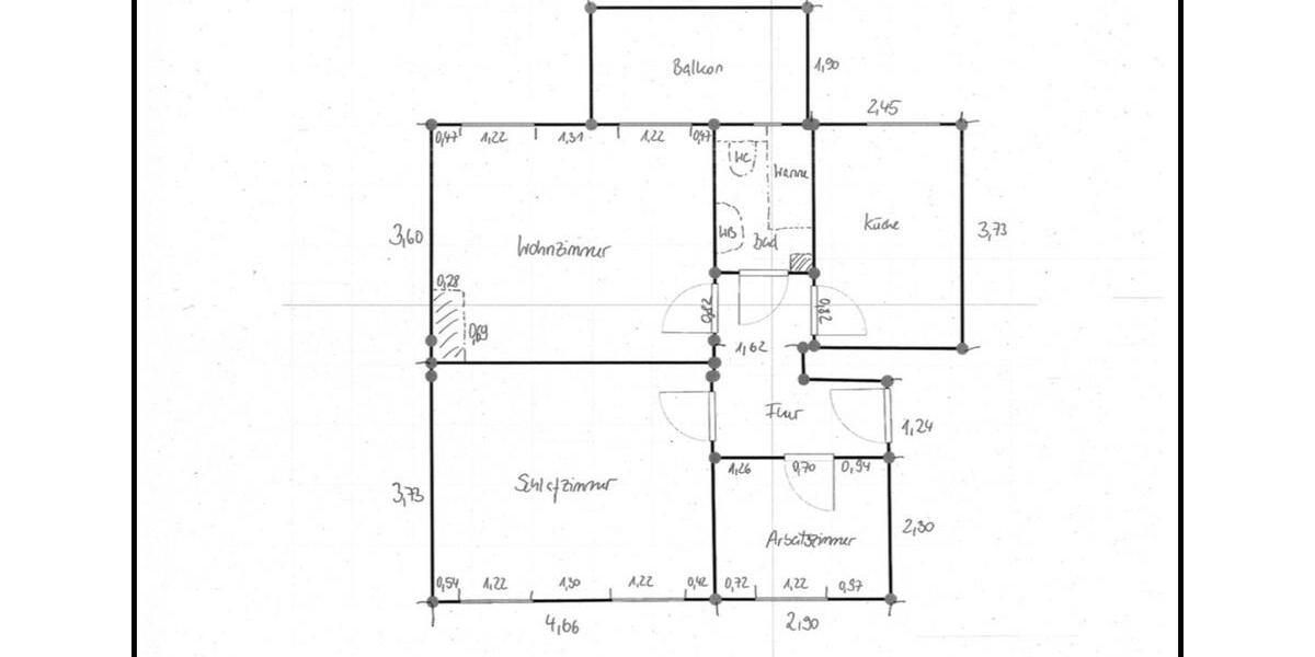 Etagenwohnung Leuna - 2.5 Zimmer, 63 m&sup2;, 581&euro; | Angebot:25988887