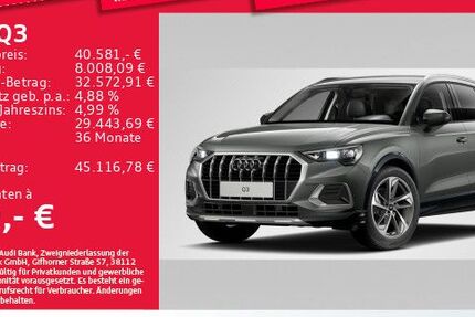 Audi Q3 3.879 km 40.581 &euro; München 81825
