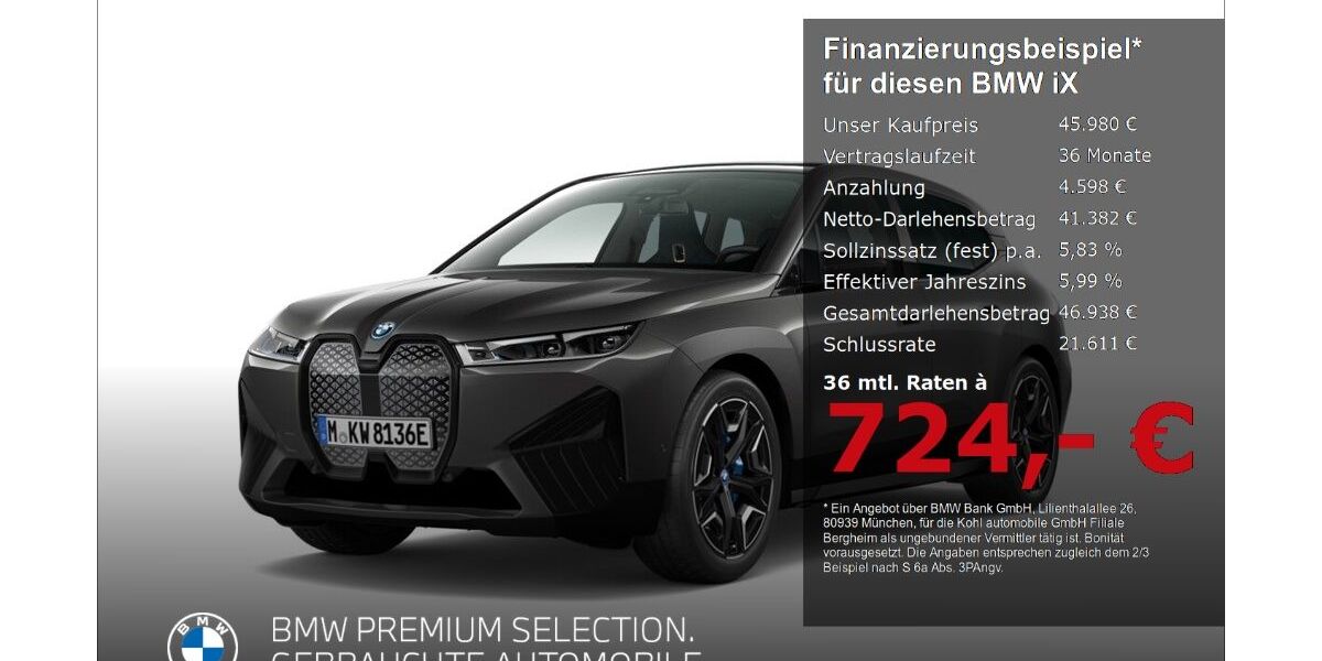 BMW iX 51.243 km 45.980 &euro; Bergheim 50126
