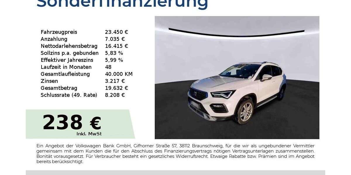 Seat Ateca 90.450 km 23.450 &euro; Nürnberg 90431