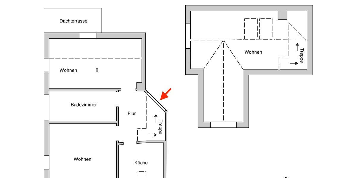 Maisonettenwohnung Burgstädt - 3 Zimmer, 81 m&sup2;, 610&euro; | Angebot:26321599