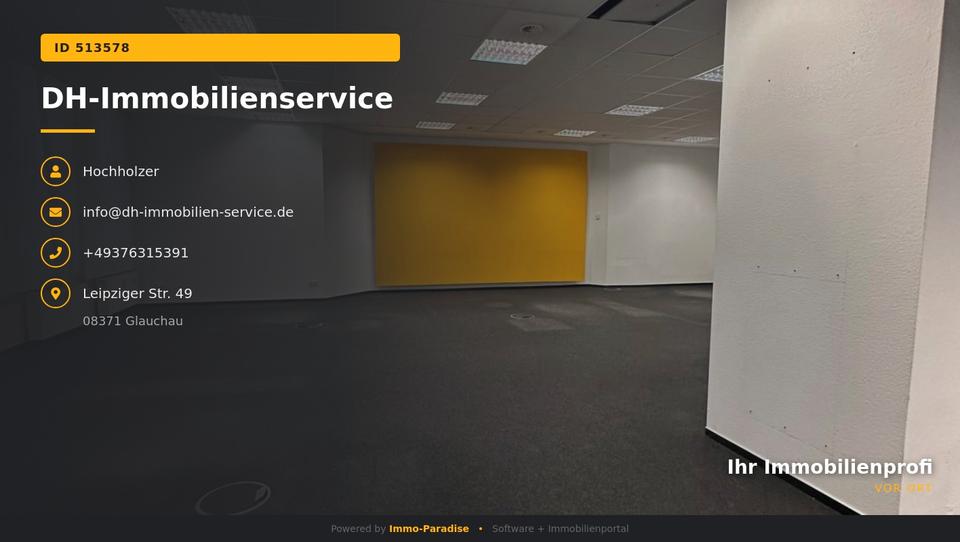 Gewerbeobjekt Glauchau - 1.500&euro; | Angebot:25996107