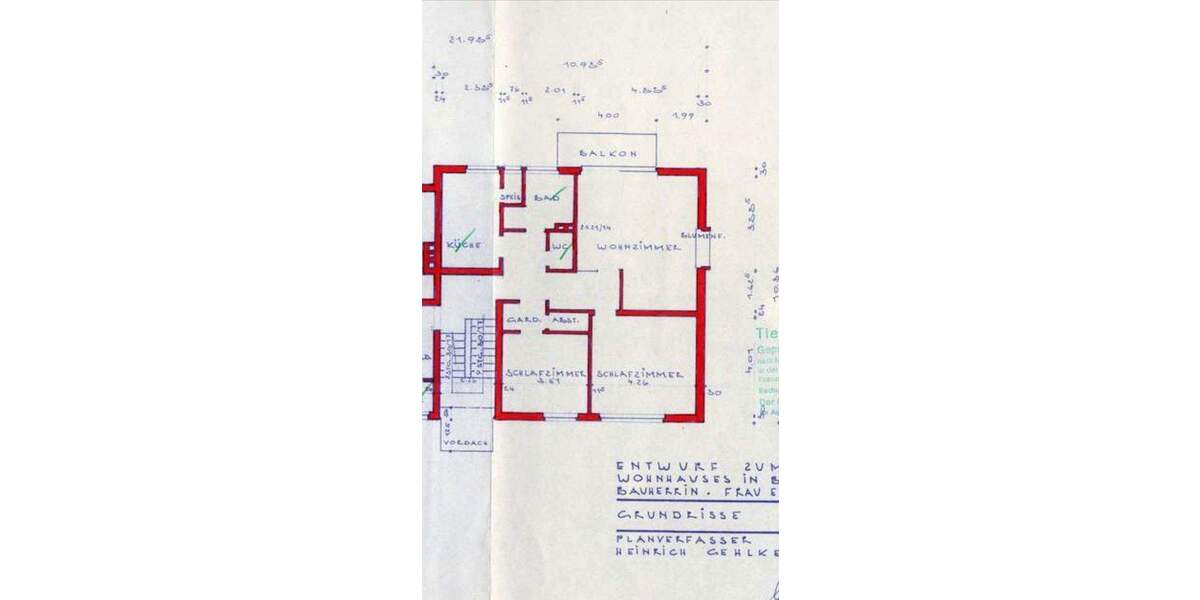 Etagenwohnung Bochum Laer - 3 Zimmer, 80 m&sup2;, 430&euro; | Angebot:24858226
