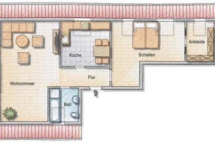 Renovierte Dachgeschosswohnung Eigentumswohnung 3 zimmer