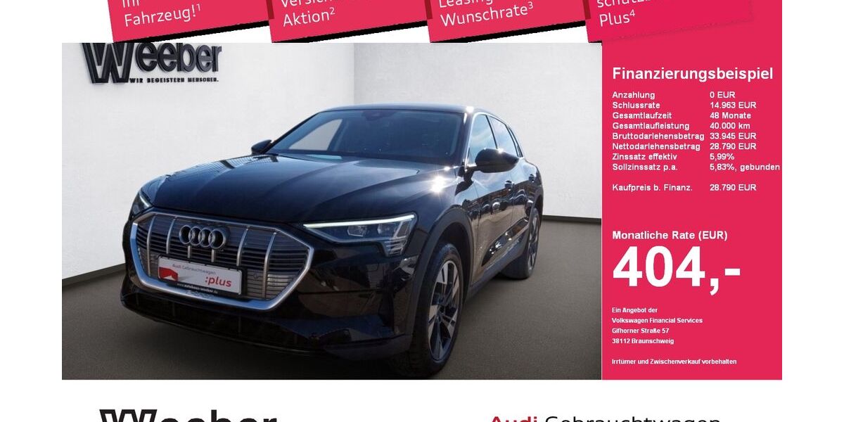 Audi e-tron 62.963 km 25.890 &euro; Herrenberg 71083