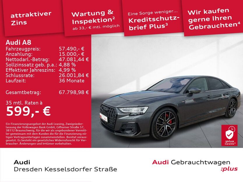 Audi A8 110.679 km 55.980 € Dresden 01169