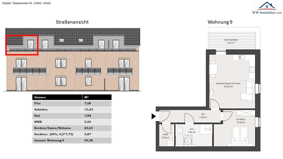 Etagenwohnung Jübek - 13&euro; | Angebot:26412593