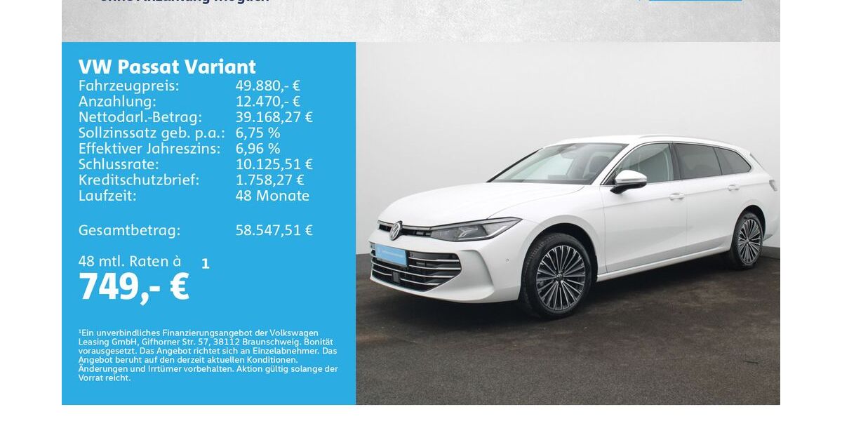 VW Passat Variant 5.000 km 49.880 &euro; Würzburg 97076