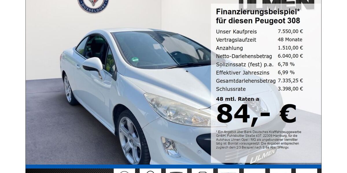 Peugeot 308 124.000 km 7.550 &euro; Düsseldorf 40231