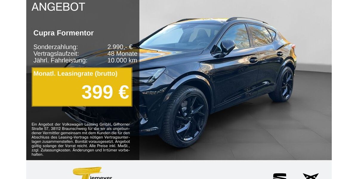 Cupra Formentor 9.995 km 40.390 &euro; Hemer 58675