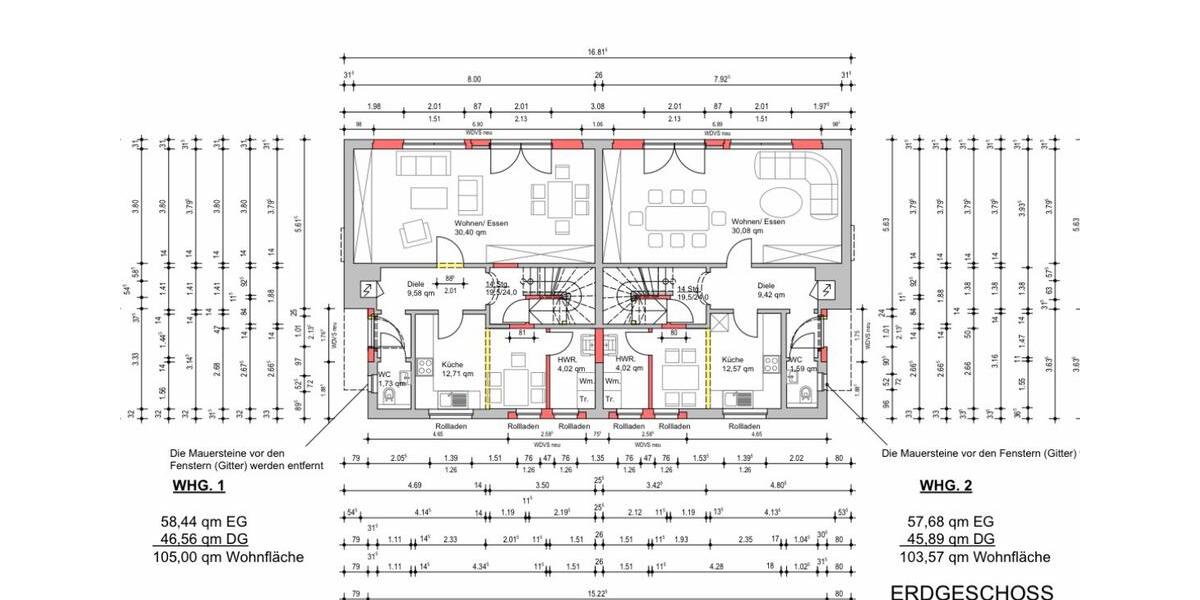 Doppelhaushälfte Löningen - 4 Zimmer, 104 m&sup2;, 1.100&euro; | Angebot:25293765