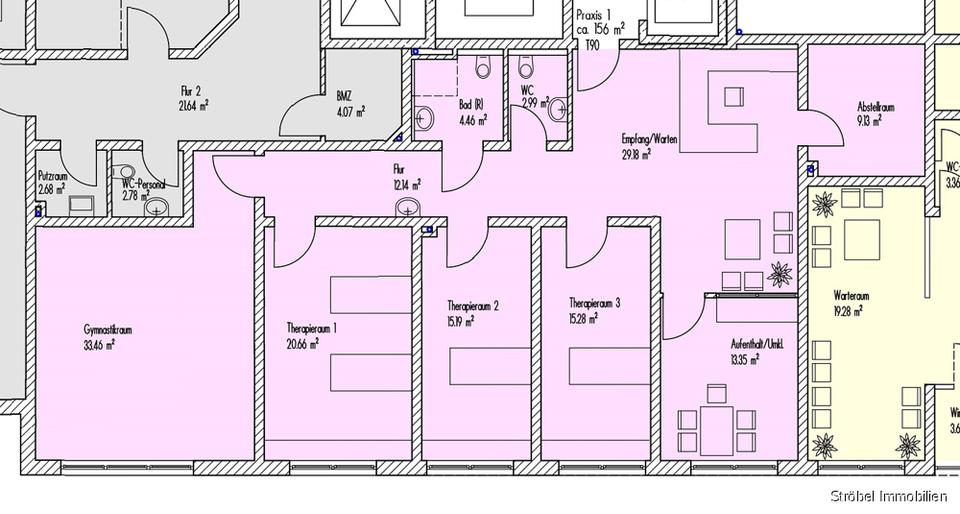 Moderne Praxis- oder Büroräume in Burgoberbach zu vermieten zimmer