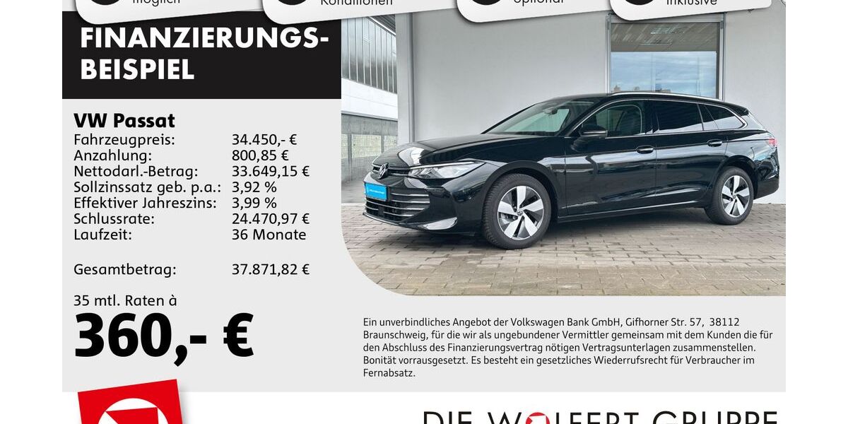 VW Passat 25.700 km 32.850 &euro; Buergstadt 63927
