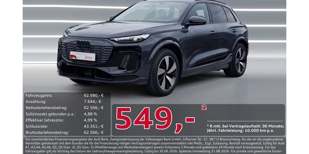 Audi Q6 e-tron 32.700 km 62.980 &euro; Ingolstadt 85057