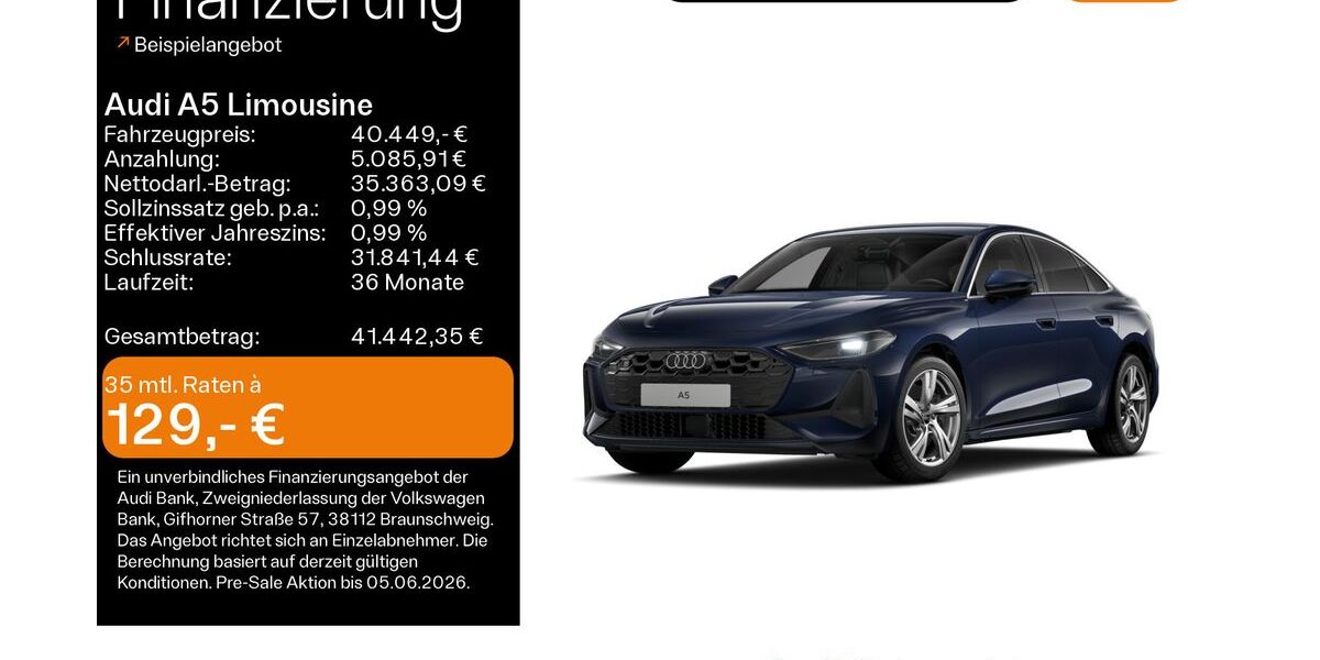 Audi A5 25.200 km 40.449 &euro; Linsengericht 63589