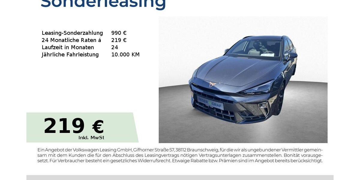 Cupra Leon 26.400 km 30.450 &euro; Schwabach 91126