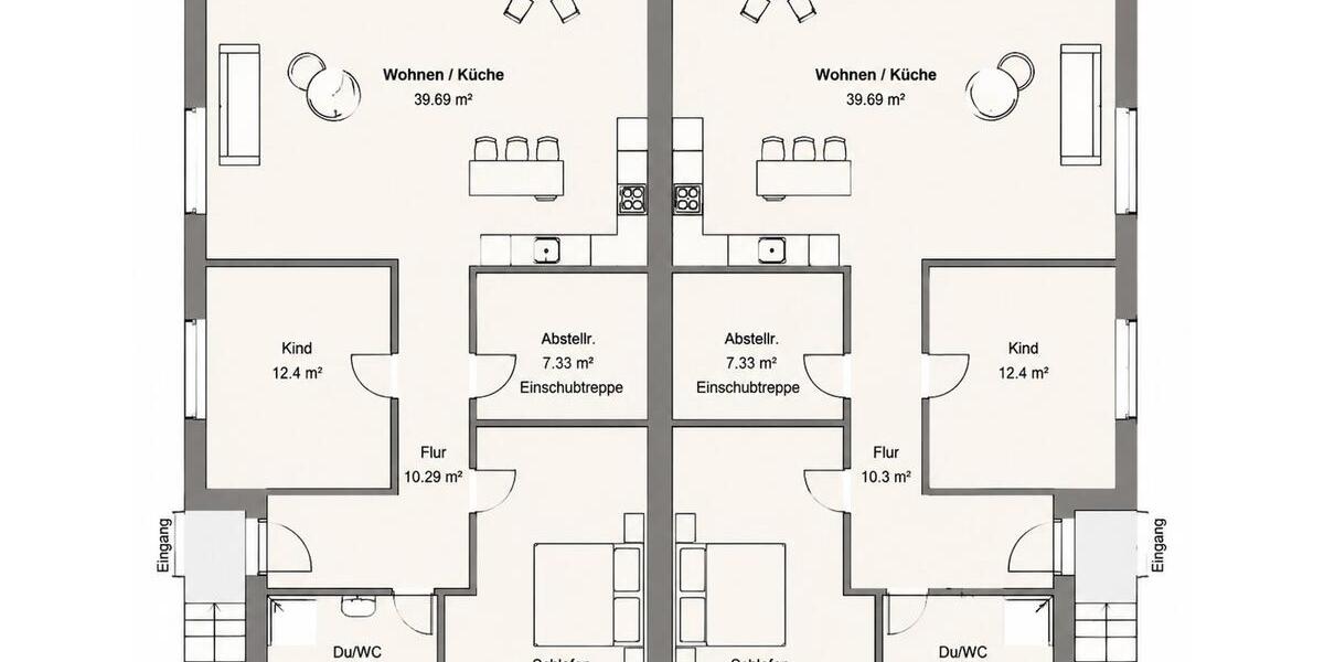 Etagenwohnung Versmold - 3 Zimmer, 98 m&sup2;, 1.200&euro; | Angebot:26615609