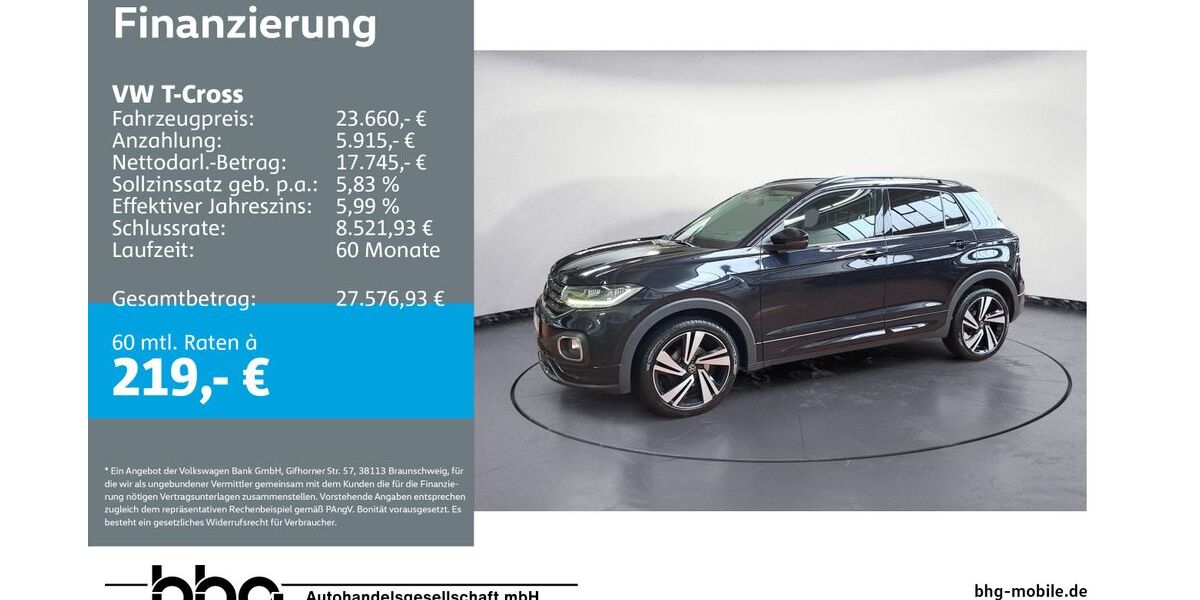 VW T-Cross 74.613 km 23.660 &euro; Ettlingen 76275