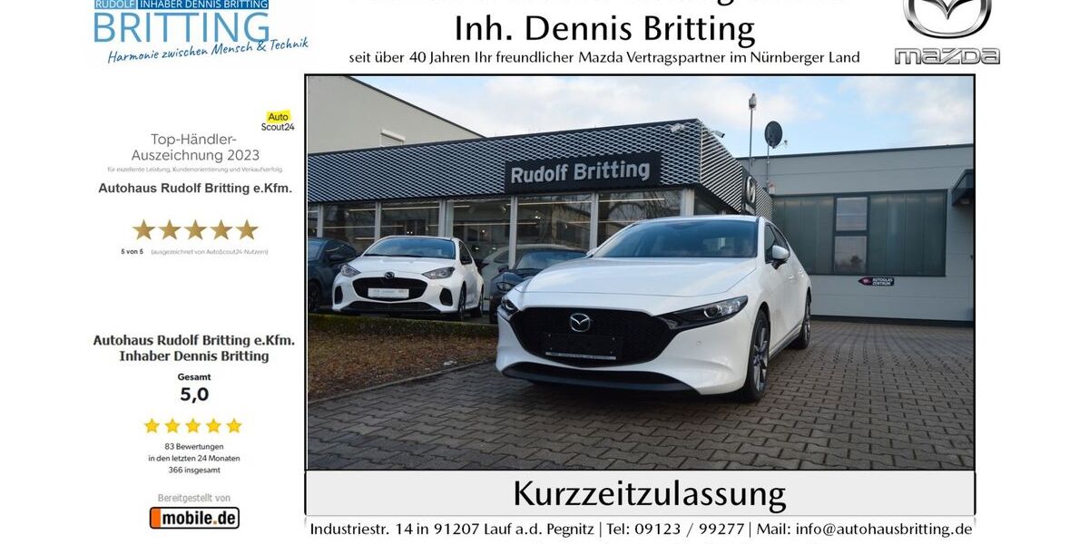 Mazda 3 7.000 km 26.990 &euro; Lauf 91207