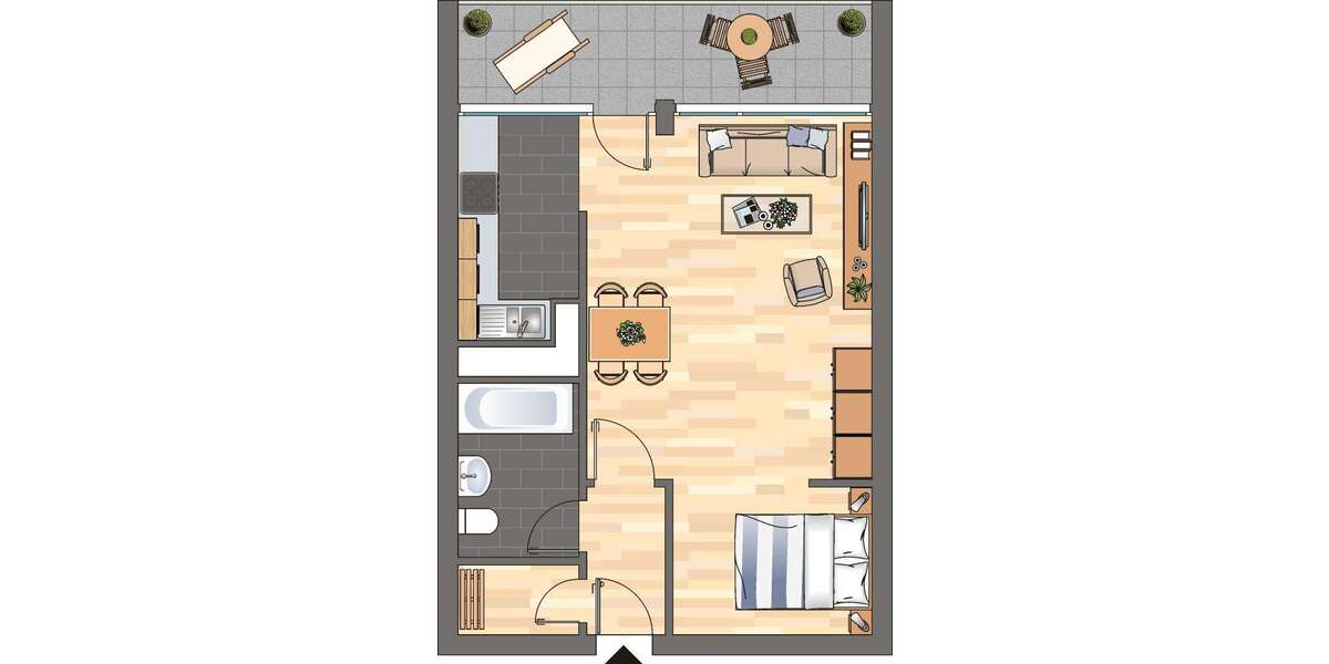 Etagenwohnung Neustadt an der Weinstraße - 1 Zimmer, 45 m&sup2;, 479&euro; | Angebot:27067234