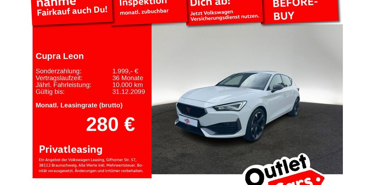 Cupra Leon 45.287 km 22.520 &euro; Senden 89250