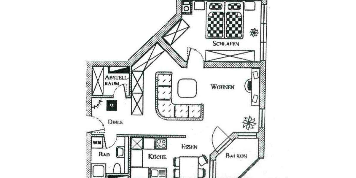 Etagenwohnung Zwickau-Marienthal Marienthal - 2 Zimmer, 66 m&sup2;, 69.000&euro; | Angebot:25747130