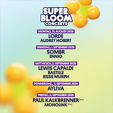 SUPERBLOOM 2026 Concerts: Ayliva 03.09.2026 Olympiapark München