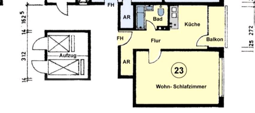 Hochparterre Sankt Leon-Rot Rot - 1 Zimmer, 45 m&sup2;, 400&euro; | Angebot:25150140