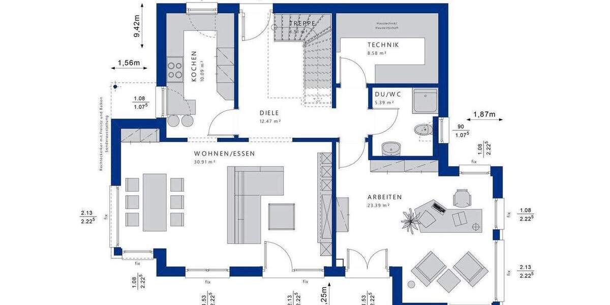 Einfamilienhaus Stockelsdorf - 5 Zimmer, 175 m&sup2;, 717.450&euro; | Angebot:25371242