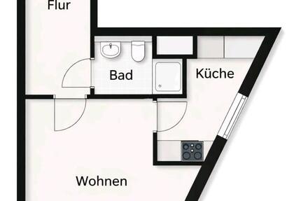 Wohnung Pfullingen - 1 Zimmer, 31 m&sup2;, 619&euro; | Angebot:26084862