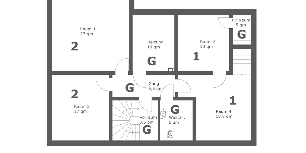Etagenwohnung Weyhe - 4 Zimmer, 105 m&sup2;, 399.000&euro; | Angebot:25630490